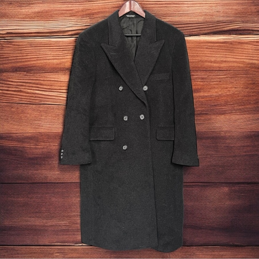 Vintage Adams Row Black Trench Coat